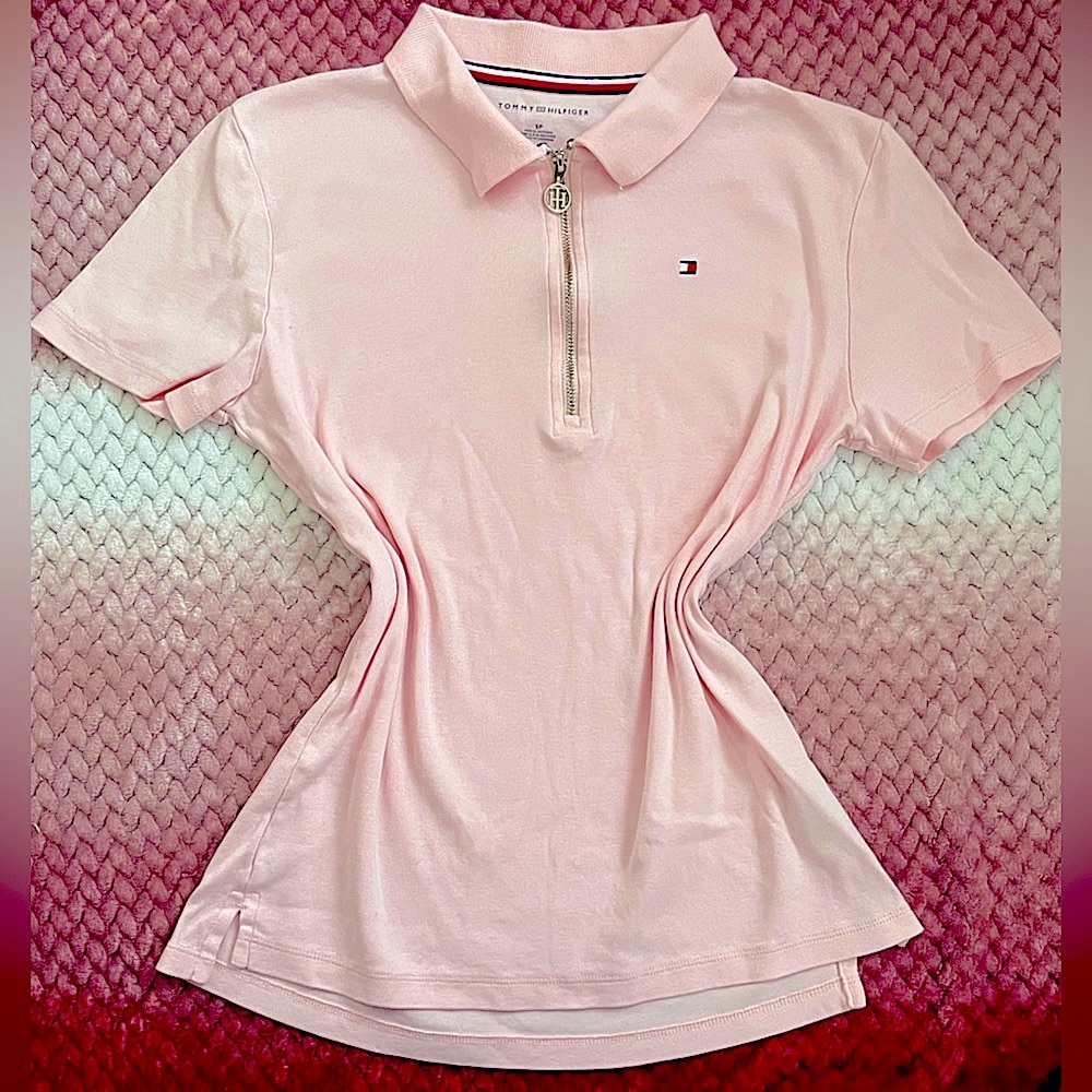 Pink Tommy Hilfiger Polo Shirt